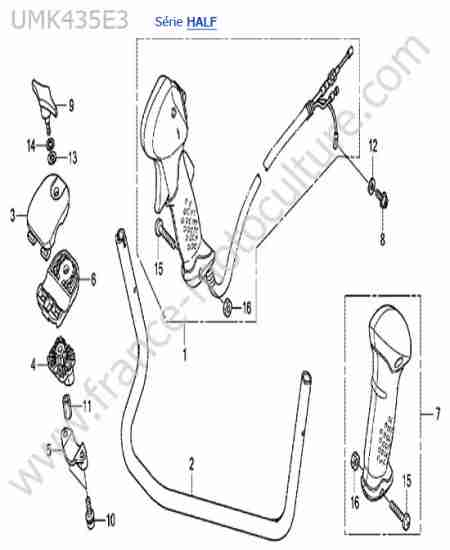 HONDA - UMK435-4-2 : Guidon