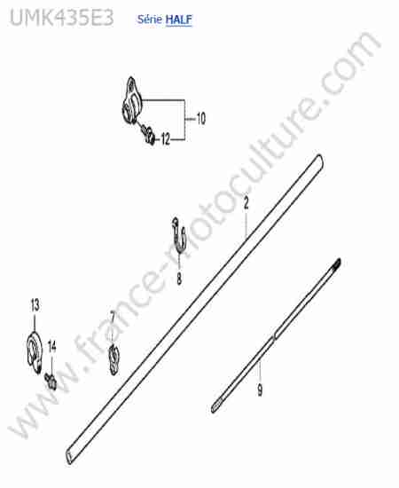 HONDA - UMK435-4-2 : Tube transmission
