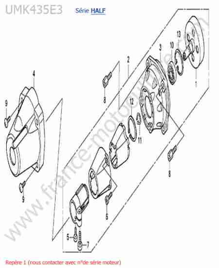HONDA - UMK435-4-2 : Carter embrayage