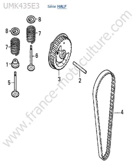 Poulie a cames HONDA UMK435-4-2