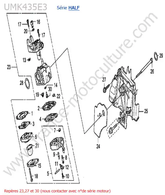 Carburateur HONDA UMK435-4-2