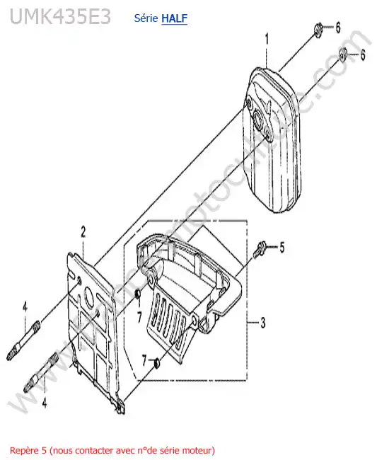 Silencieux HONDA UMK435-4-2