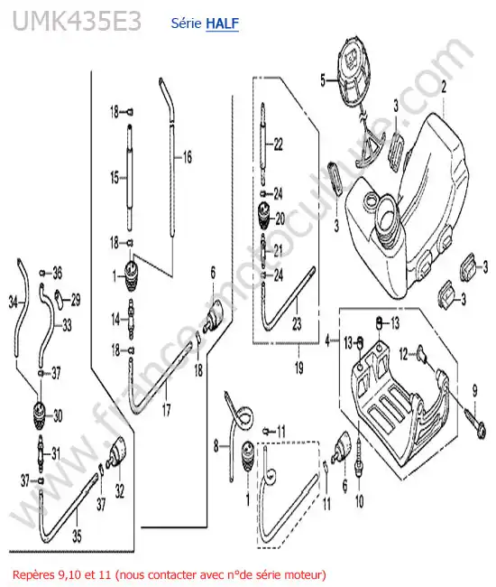 Reservoir HONDA UMK435-4-2