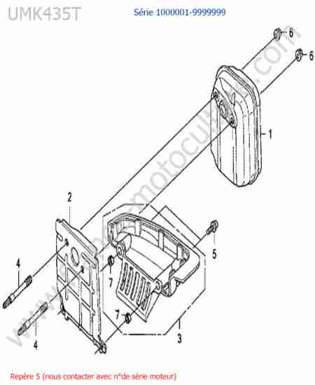 HONDA - UMK435-5 : Silencieux