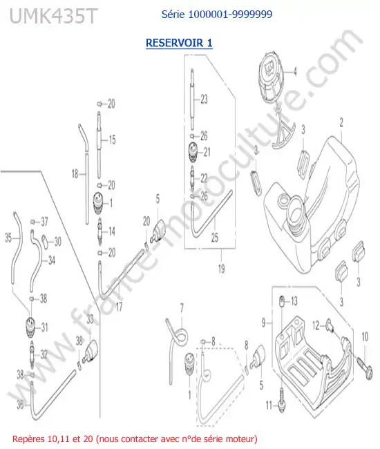 Reservoir (uexx) HONDA UMK435-5