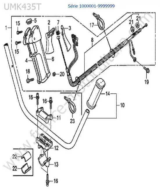Guidon HONDA UMK435-5