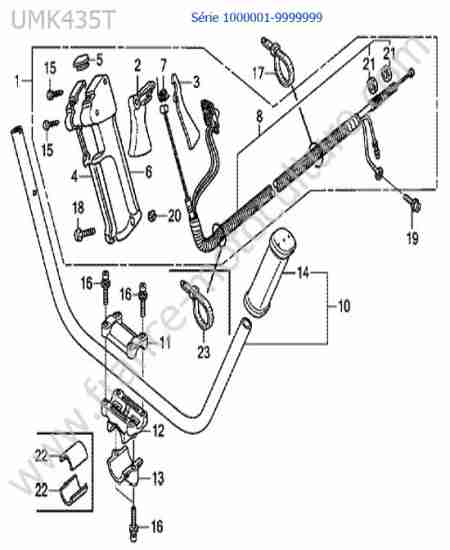 HONDA - UMK435-5 : Guidon