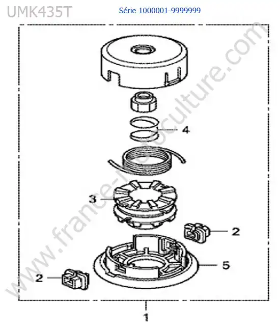 Tete fil nylon HONDA UMK435-5