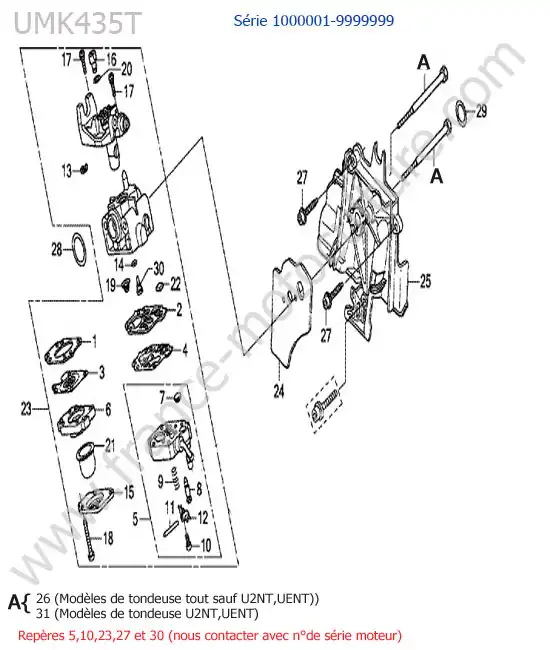 Carburateur HONDA UMK435-5