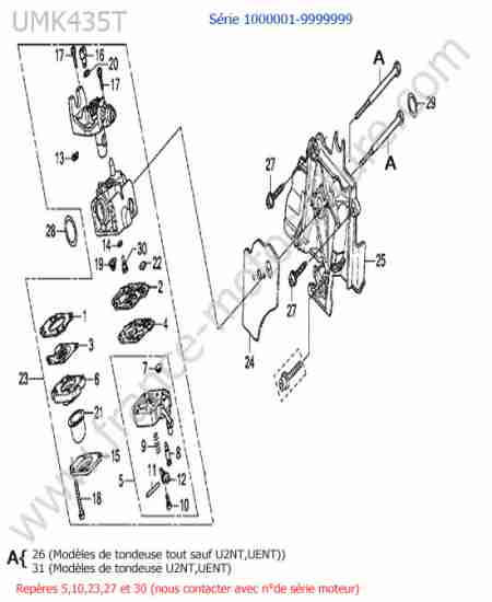 HONDA - UMK435-5 : Carburateur