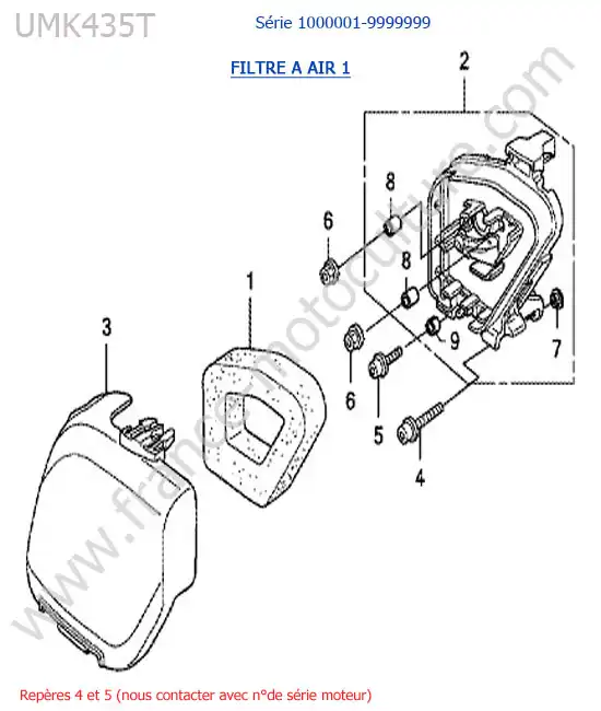 Filtre air mousse HONDA UMK435-5