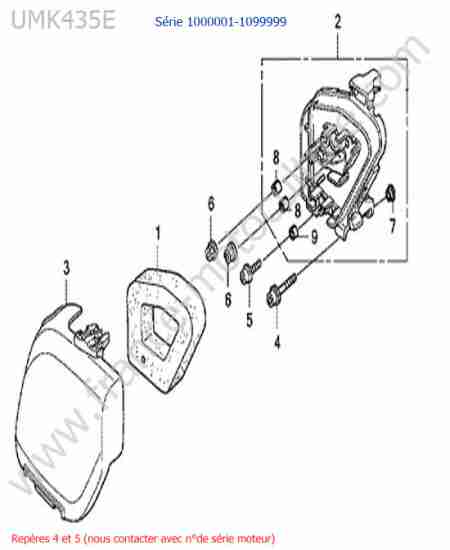 HONDA - UMK435 : Filtre air
