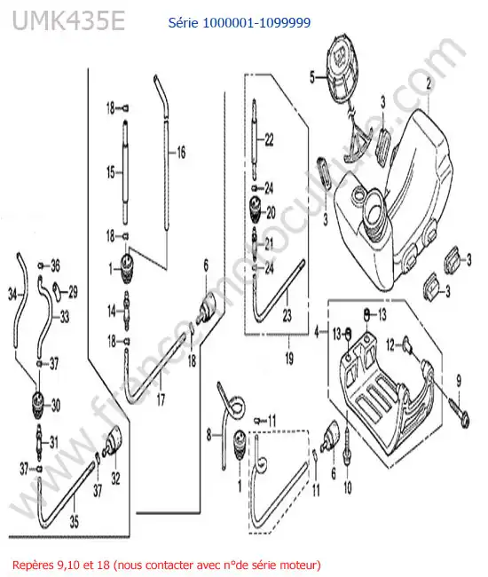 Reservoir essence HONDA UMK435