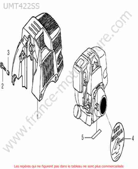 HONDA - UMT422-3 : Capot