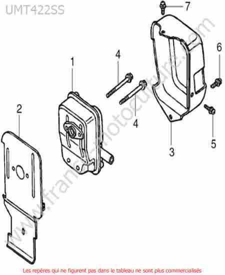 HONDA - UMT422-3 : Silencieux