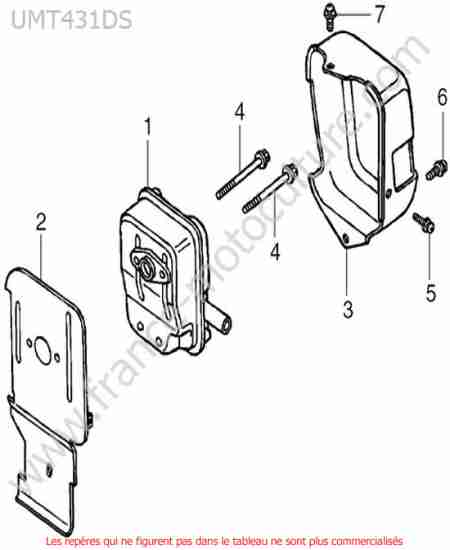 HONDA - UMT431-1 : Silencieux