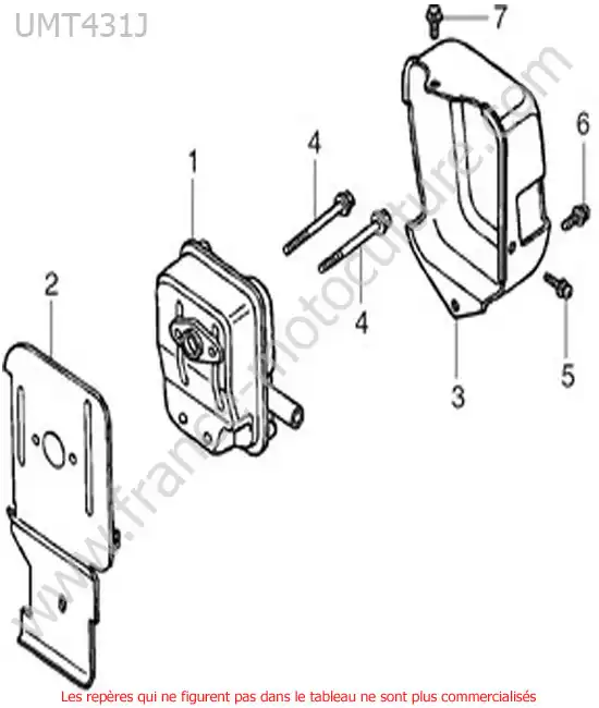 Silencieux HONDA UMT431-2