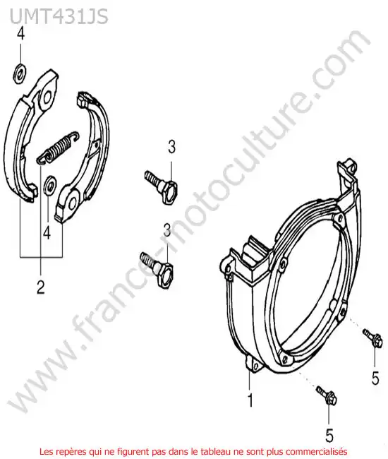 Embrayage HONDA UMT431-3