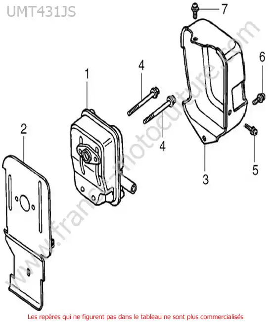 Silencieux HONDA UMT431-3
