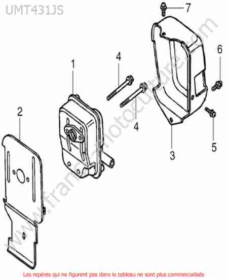 HONDA - UMT431-3 : Silencieux