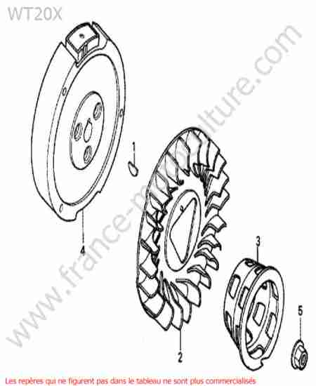 HONDA - WT20-1 : Volant moteur