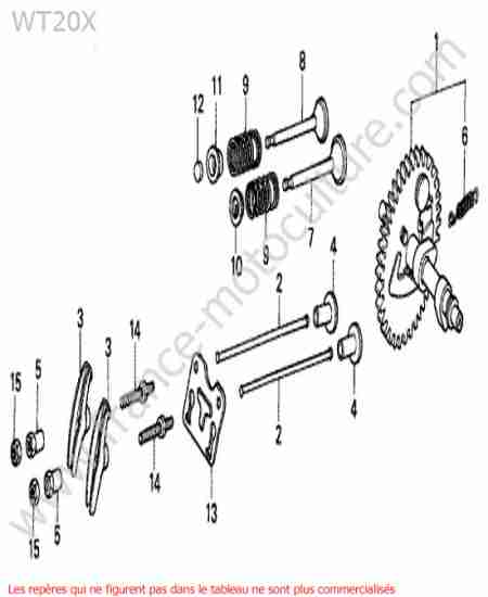 HONDA - WT20-1 : Arbre cames