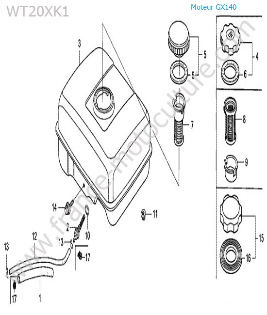 Reservoir HONDA WT20-2