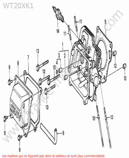 HONDA - WT20-2 : Culasse