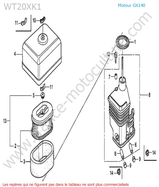 Filtre air HONDA WT20-2