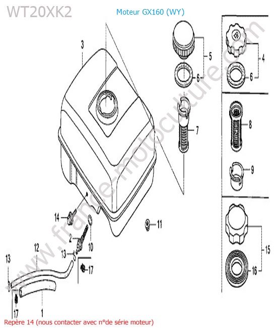 Reservoir HONDA WT20-3