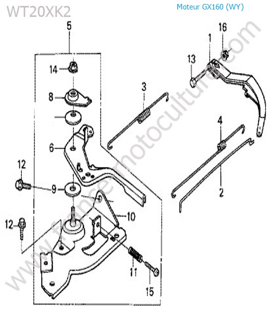 Regulateur HONDA WT20-3