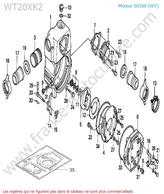 Pompe HONDA WT20-3