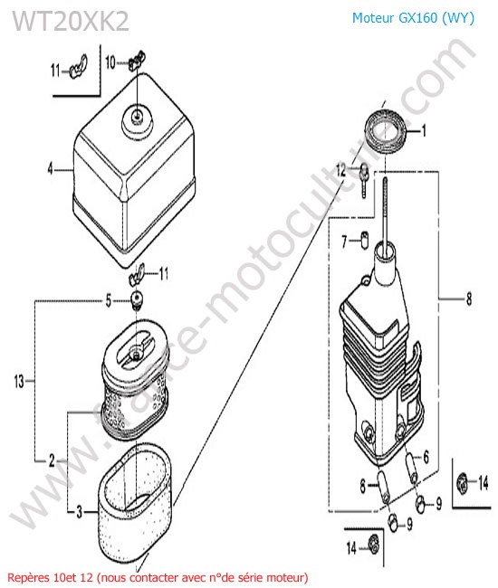 Filtre air HONDA WT20-3