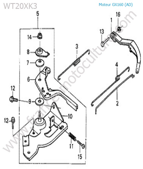 Regulateur HONDA WT20-4