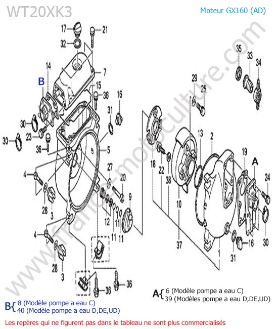 Pompe HONDA WT20-4
