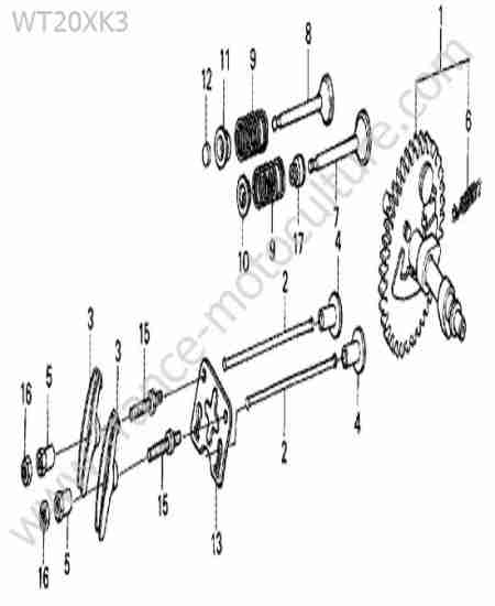 HONDA - WT20-4 : Arbre cames