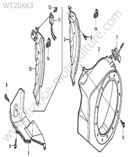 HONDA - WT20-4 : Carter lanceur