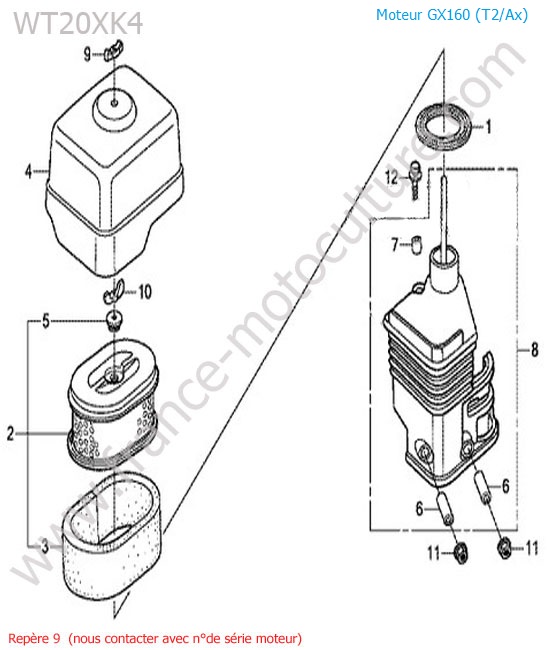 Filtre air HONDA WT20-5