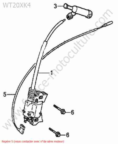 HONDA - WT20-5 : Bobine allumage