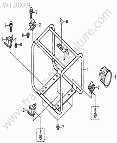 HONDA - WT20-5 : Cadre