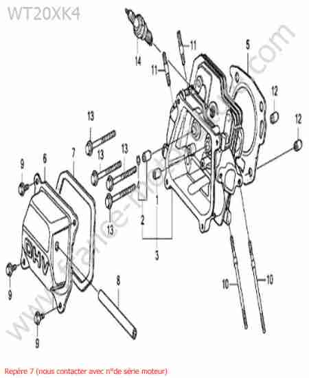 HONDA - WT20-5 : Culasse