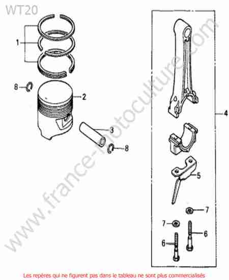 HONDA - WT20 : Piston