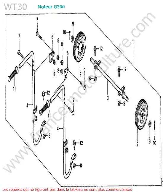 Roue HONDA WT30