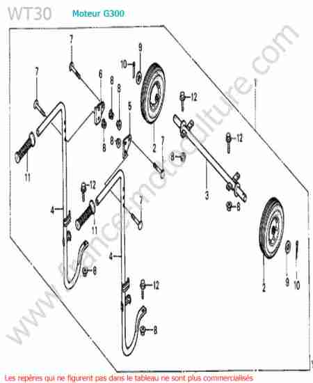 HONDA - WT30 : Roue