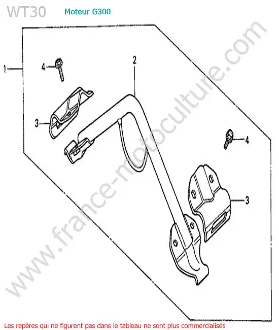 Accrochage HONDA WT30