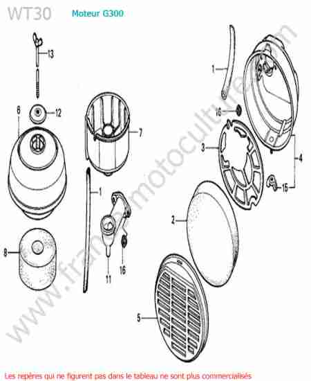 HONDA - WT30 : Filtre air