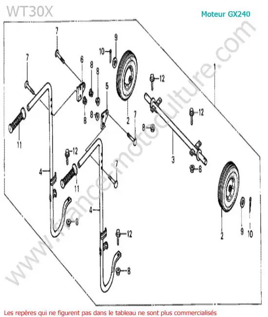 Roue HONDA WT30X