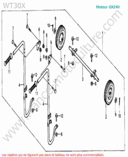 HONDA - WT30X : Roue