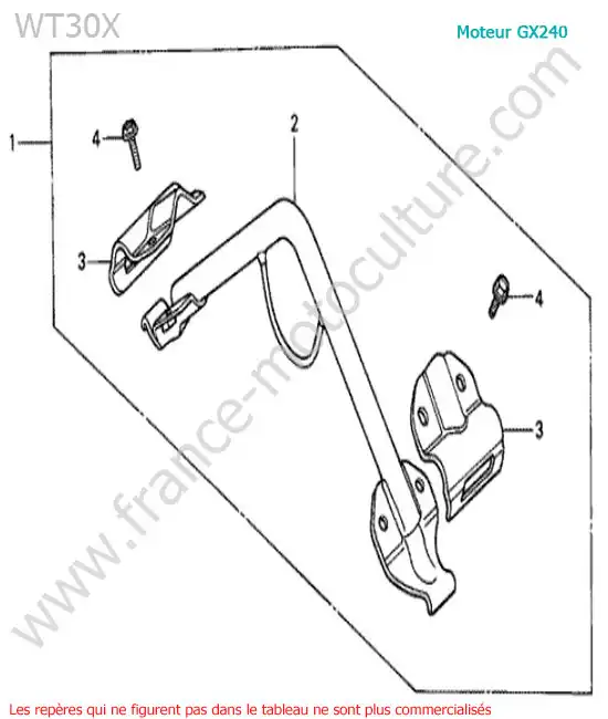 Accrochage HONDA WT30X