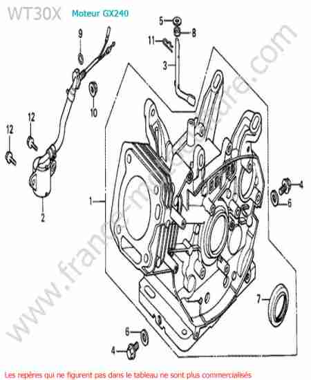 HONDA - WT30X : Cylindre
